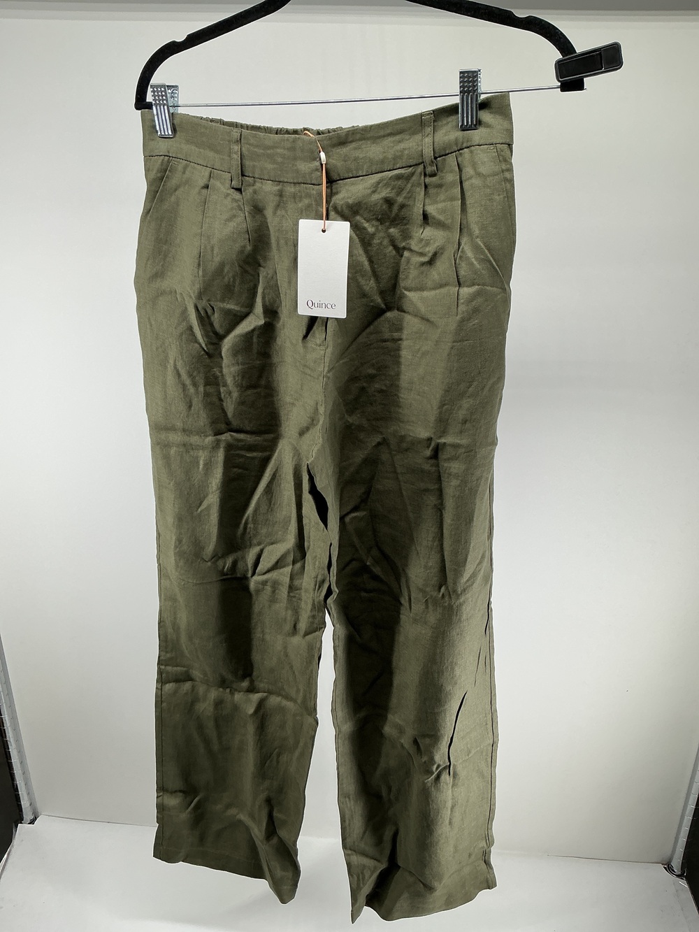 100% European Linen Pleated Trouser - 30"